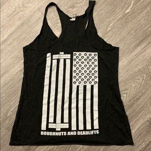 Doughnuts and Deadlifts tank top